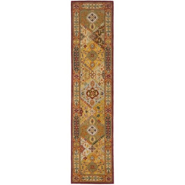 Safavieh 2 ft. - 3 in. x 20 ft. Runner- Traditional Heritage Multi Hand Tufted Rug HG512A-220